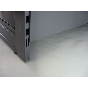 Regał sklepowy metalowy MAGO szczytowy H-170 cm, L-100 cm, G-37 cm, 4×37 cm