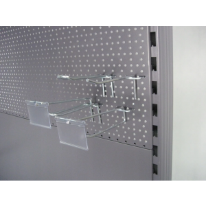 Regał sklepowy metalowy MAGO perforowany  H-210 cm, L-100 cm, G-37 cm
