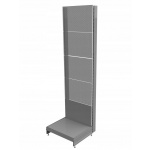 Regał sklepowy metalowy MAGO perforowany  H-210 cm, L-80 cm, G-37 cm