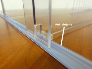 PROFIL PEC DO PRZEGRÓD PLASTIKOWYCH TYPU PERFECKTA