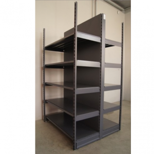 Regał sklepowy metalowy MAGO gondola dwustronny H-170 cm, L-60 cm, G-10 x 47cm