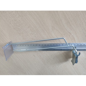 ZAWIESZKA Z KLIPSEM POJEDYNCZA 20 CM DO PLECÓW PERFOROWANYCH Z UCHWYTEM NA CENĘ I LISTWĄ DRA W KPL. - obrazek 9