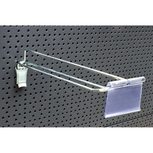 ZAWIESZKA Z KLIPSEM PODWÓJNA 20 CM DO PLECÓW PERFOROWANYCH Z UCHWYTEM NA CENĘ I LISTWĄ DRA W KPL. - obrazek 4